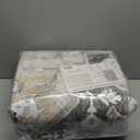 Boho Washable Area Rug 5x7, Spill-Proof Surface, Non-Slip Backin,Low Pile Faux Wool Large Printed Rugs for Living Room,Bedroom, Dining Room, Kitchen Floor, Small Office(Beige, 5x7)