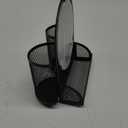 LUCYCAZ Magnetic Pen Holder - Locker Accessories, Black Mirror with 2 Magnetic Pencil Holders for Students, Locker Organizer for School, Home and Office, Back to School Essentials