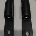 2 Pack Steel J-Bolt Hinge with Plate,Heavy-Duty Welded Hingefor Doors Gates,Heavy-Duty Driveway Gates for Welding on Larger Iron or Steel Gates(Black,A-5/8)