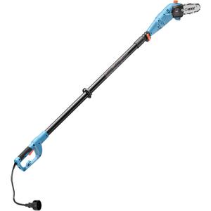 SENIX CSPE6.5-M 6.5 Amp Corded Electric Pole Saw with 8-Inch Oregon Bar and Chain, Chain Saw Tree Trimmer with Adjustable Extension Pole, Shoulder Strap Included