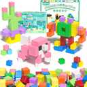 99PCS Magnet Toys for Girls Boys, Sensory STEM Magnetic Blocks Building Toys for Kids, Preschool Learning Montessori Toys for 3+ Year Old, Toddler Age 3-5 5-7