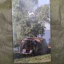 TOMOUNT Inflatable Canvas Tent with Pump,Easy Setup Blow Up Tent for Camping (green)