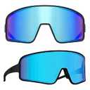MAXJULI Youth Kids Polarized Sunglasses for Boys and Girls, Windproof Outdoor Baseball Sports Cycling UV400 Protection Sun Glasses 7705(Black/ Blue)