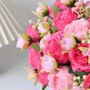 MARTINE MALL 4 Packs Peonies Artificial Flowers, Mixed Pink Artificial Peonies, Silk Peonies Flowers Fake Peonies Artificial Flowers Peonies Bouquet for Centerpiece Table Wedding Party Home Decor