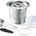 Stainless Steel Reusable Ninja K Cups Pods Compatible with Ninja CFP201 CFP301 Dual Brew Pro Machine 3 Hole Refillable Coffee Pods Permanent K Cups Filters Coffee Accessories 4Pcs