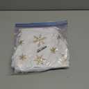 Christmas Tree Skirt 30/36/49 inches Xmas White Tree Skirts Snowflake Embroidery for Christmas Decorations Holiday Party 198 Gold 78