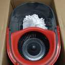 O-Cedar EasyWring Microfiber Spin Mop, Bucket Floor Cleaning System, Red, Gray, Standard