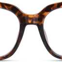 Oversized Reading Glasses for Women Men Large Square Frame Readers Trendy Eyeglasses with Spring Hinges (Tortoise)