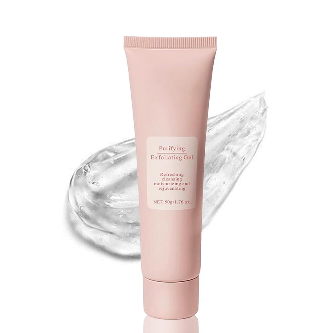 2 x Exfoliating Face Scrub, Purifying Exfoliating Gel, Face Exfoliator, Facial Scrubs, Body & Facial exfoliating Scrub, Gentle Facial Exfoliator Cleanser for All Skin Types, Cleans Dirt & Oils (1 PCS) (1.76 Fl Oz (Pack of 1))