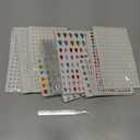 2609 Pieces Hair Gems,Hair Jewels Diamonds and Letters Rhinestones with Tweezers,Hair Pearls Stick on,Self Adhesive Bling Rhinestone Stickers for Crafts,Face,Eye,Nail,Clothing,6 Shapes, 3-8mm