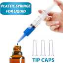 20ml Syringe for Liquid, Oral, Scientific Labs, Measurement, Dispensing, with Cap- 3 Pack 20ml Syringes