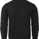 HOOD CREW Mens Lightweight Casual Jackets Varsity Bomber Jacket Coat with Zipper (Black, XXXL)