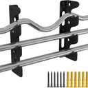 Olympic Wall Mounted Barbell Storage Rack Holder Stand Hanger, Wall Mounted Weight Dumbbell Rack for Olympic Barbell, Curl Bar, Commercial or Home Gym Accessory