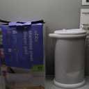 Ubbi Steel Diaper Pail, Odor Locking, No Special Bag Required, Award-Winning, Registry Must-Have, White