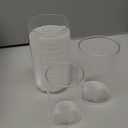 Nuogo 36 Pcs Plastic Cylinder Vases Tall Plastic Flower Vases for Centerpieces Hurricane Candle Holder for Home Wedding Office Party Formal Dinners Decorations (4''/6''/8'')