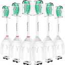Toptheway Replacement Brush Heads Compatible with Sonicare E-Series Essence Xtreme Elite Advance and CleanCare Screw-On Toothbrush Handles 7022/66, 6 Pack