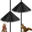 Qualirey 24 Inch Squirrel Baffle for Bird Feeder Pole, Outside Pole Mount Bird House Squirrel Baffle for Outdoor Shepherds Hook, Classic Style