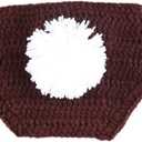 Newborn Easter Outfit Boy Photography Props Baby Bunny Handmade Crochet Rabbit Set Knit Hat Diaper Carrot Set for Kids (Coffee Rabbit)