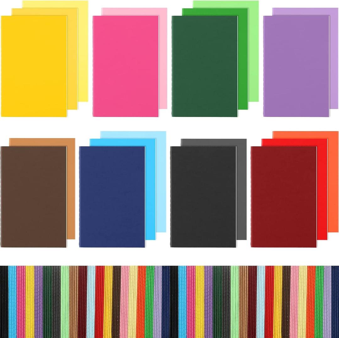 Yexiya 200 Packs Mini Notebooks Colorful Lined Small Pocket Notebook Blank Marriage Memos Notepad Set Thanksgiving Christmas Gift School Students Kids Sketch Drawing, 3.5 x 5.5 Inch, 20 Color