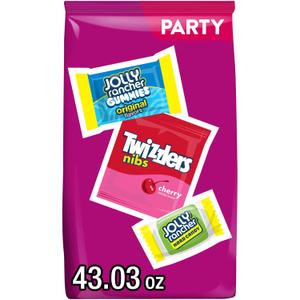 JOLLY RANCHER and TWIZZLERS Assorted Fruit Flavored Candy Party Pack, 43.03 oz (EXP 04/01/26)