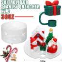 2 x Mity rain Christmas Cup Accessories for Stanley Cup 30oz 40oz,Including Boot, Silicone Straw Topper Cover Cap, Lid Charms for H2.0 Tumbler (Gift Box 30 oz)