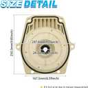 25357-300-000 074564 Seal Plate Fits for Whisperflo Intelliflo Swimming Pool Pump with Seal Plate Gasket & Shaft Seal PS-1000