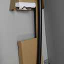 Zenna Home Curved Shower Curtain Rod, No Drill, 50-72 Inch Adjustable Tension Shower Rod for Bathroom, Rustproof, Non-Slip, Adds Room in Shower, Bronze