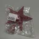 KESYOO Chritmas Glitter Star Tree Topper Exquisite Iron Star Tree Topper Ornament Metal Christmas Tree Decor for Home Bar Xmas Tree Decor(Pink)