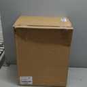 Amazon Basics Rectangular Commercial Office Wastebasket, Easy to Clean, Lightweight, 10 Gallon, Blue, Recycle Logo