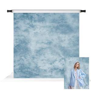 Kate 10x10ft Light Blue Abstract Photography Backdrop Blue Textures Portrait Backdrops for Photoshoot Old Master Photo Background, Light Blue