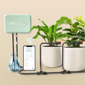 LetPot Automatic Watering System for Potted Plants, [Wi-Fi & App Control] Drip Irrigation Kit System, Smart Plant Watering Devices for Indoor Outdoor, Water Shortage Remind, IPX66, Green (Gen-3)