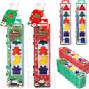 12 Pack Merry Christmas Watercolor Paint Set Bulk 6 Colors Washable Christmas Water Color Paint with Paintbrush Gift Card for Xmas Holiday Exchange Gifts Party Favors Prizes