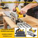110-inch Track Saw Guide Rail Kit for DeWalt Track Saws – 55"x2 Aluminum Tracks with Connector, DWS5022 Replacement, Heavy-Duty System for Precise Longer Woodworking Cuts