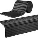 MABOZOO 8'' Extra Wide Seat Edge Cushion, 13.1 FT Length Foam Fireplace Cushion Soft Hearth Guard Bumper Pad Child Proof Padding Hearth Pad Edge Protector, Fireplace Baby Proofing for Baby (Black)