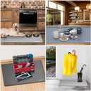 BALEINE 34''22'' Under Sink Mat, Waterproof Food Grade Silicone Undersink Mat, Cabinet Shelf Drip Tray, Under Sink Liner for Kitchen, Bathroom (Grey)