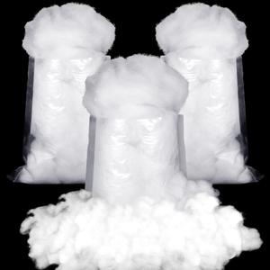 Riakrum Fake Snow Decor Artificial Fluffy Fiber Stuffing Fake White Snow for Tree Covering Home and Party Decorations(180 G)