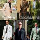 UNINUKOO Mens 2 Piece Suit Linen Summer Top Blazer Pants Sets Beach Wedding Wear Vacation Prom Suits for Men (Pink, L)
