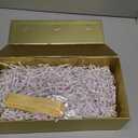 Caleihd Crinkle Cut Paper Grass Cushion Paper Streamer for Christmas Wedding Birthday Bridesmaid Engagement Craft Gift Boxes Bags Filler Decoration 4.5oz Diamond White