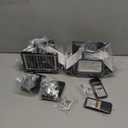 6000LM Solar Lights Outdoor Waterproof, 4 Heads Motion Sensor Outdoor Lights, Solar Flood Lights with Remote Control for Yard House Outside Garage 2 Pack