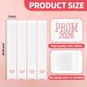 Frienda 4 Pcs Prom Bouquet Ribbon Bow Bouquet Sash Graduation Prom 2026 Ribbon 3 x 25 Inch Silk Bow for Flower Wrap DIY Crafts Congrats Grad Party Decor Senior Night Decorations(Pink)