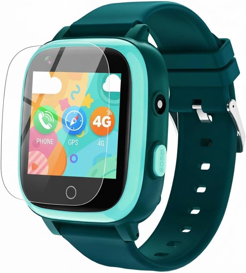 cjc 4G Smart Watch for Kids with GPS Tracker, Globally Applicable, Texting and Calling, Kids Watch for Ages 4-12 - Includes Video Call, Chat, SOS Alerts, App - Fun & Educational Birthday Gift Idea (Green)