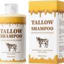 Tallow Shampoo for All Hair Types, Volumizing Shampoo Deep Cleansing, Anti-Dandruff Oil Control, Smooth Frizz, Moisture Balance for Stronger, Smoother Hair Shine-Boosting Formula, 250ml