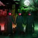 3PCS 5.6FT Halloween Decorations Outdoor Decor Witches Yard Holding Hands