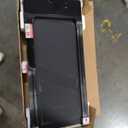 Walking Pad Treadmill with 12% 9-Level Auto Incline, 450 lbs Capacity RGB LED Screen, Bluetooth Speaker Under Desk Treadmill, Compact Treadmills for Home Hiking (Black)