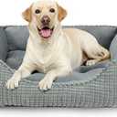 MIXJOY X-Large Dog Bed for Large, Medium, Small Dogs - Rectangle, Washable, Orthopedic, Soft Calming Sleeping Puppy Bed - Durable Pet Cuddler with Anti-Slip Bottom - XL (35"x25"x9")