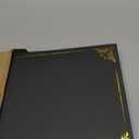 Fainne 100 Pcs Certificate Holder Foil Border 8.5 x 11 Inch Single Sided Award Certificates Cover for Letter Size Cardstock Document Paper Diploma Graduation School Marriage Supplies(Black)