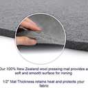 Wool Pressing Mat for Quilting - 18x36 inch Wool Ironing Mat for Sewing - Large Ironing Mat, Great for Quilting, Sewing and Pressing Seams