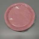 96 Pcs Pink Party Disposable Paper Plates, 9" Cute Pink Dessert Baby Bridal Shower Dinner Birthday Cake Paper Plates for Party Bridal Baby Girl Shower Wedding Supplies