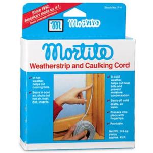 Thermwell Mortite Weatherstrip And Caulking Cord Gray