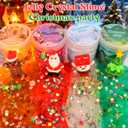 Christmas Slime 8 Pack, for Kids, Cocofluff Themed Slime Kit for Sensory Play, Stocking Stuffers for Girls & Boys, Party Favors, Unique Textures (Crystal & Butter & Cloud Slime 100ml)